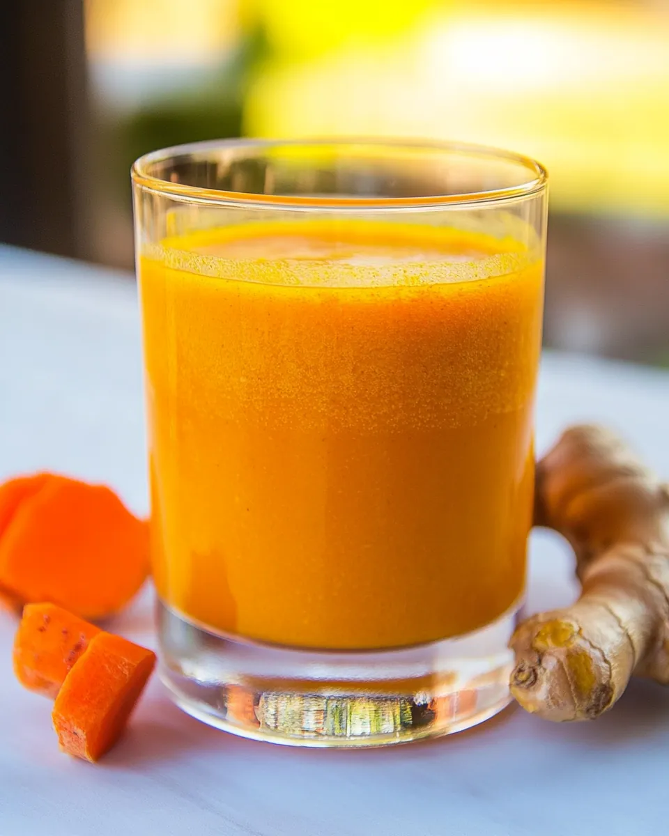 DIY Ginger Turmeric Shots