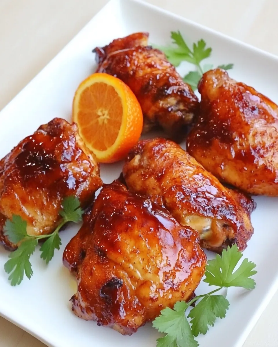 Date Glazed Orange Chicken