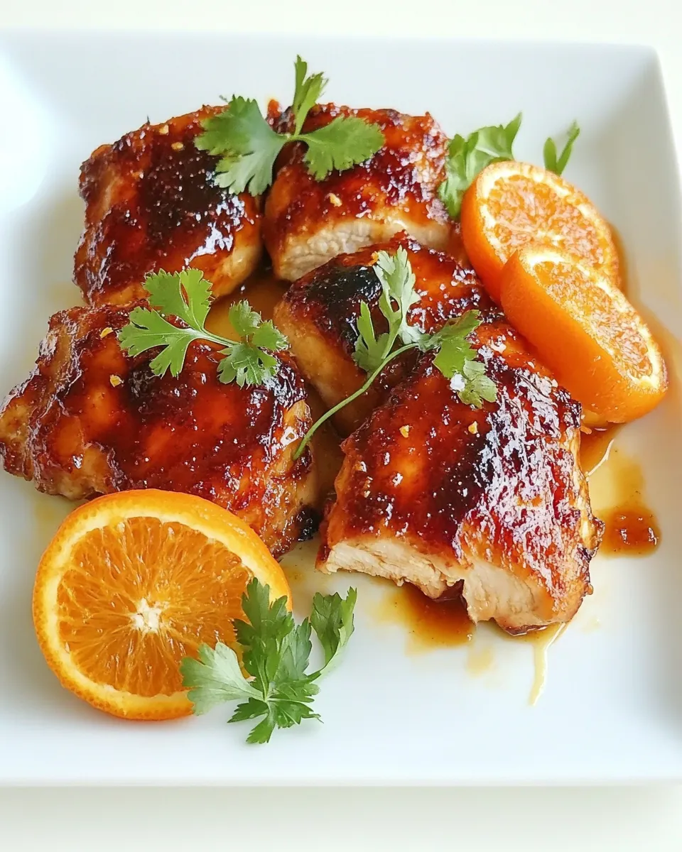 Date Glazed Orange Chicken