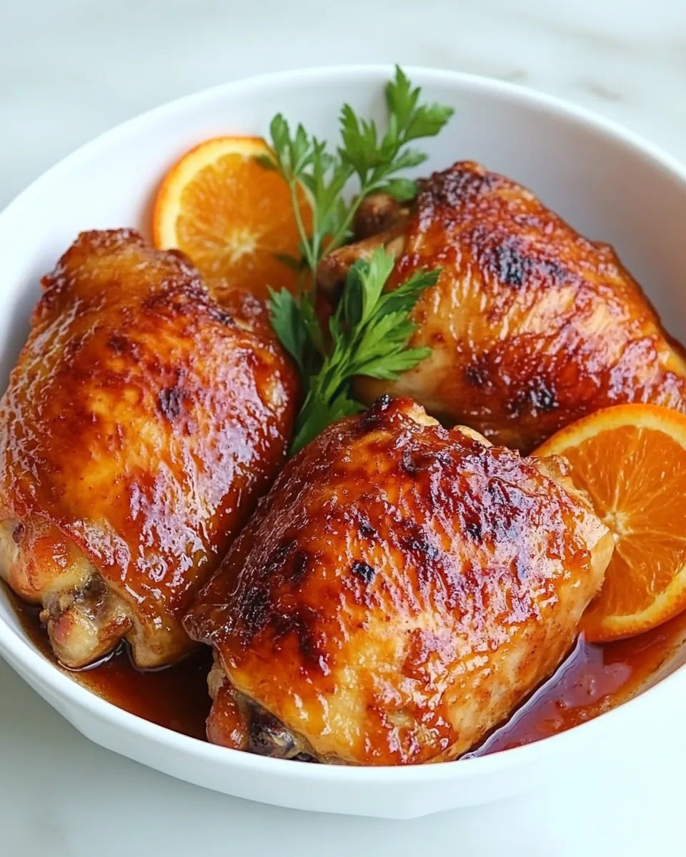 Date Glazed Orange Chicken