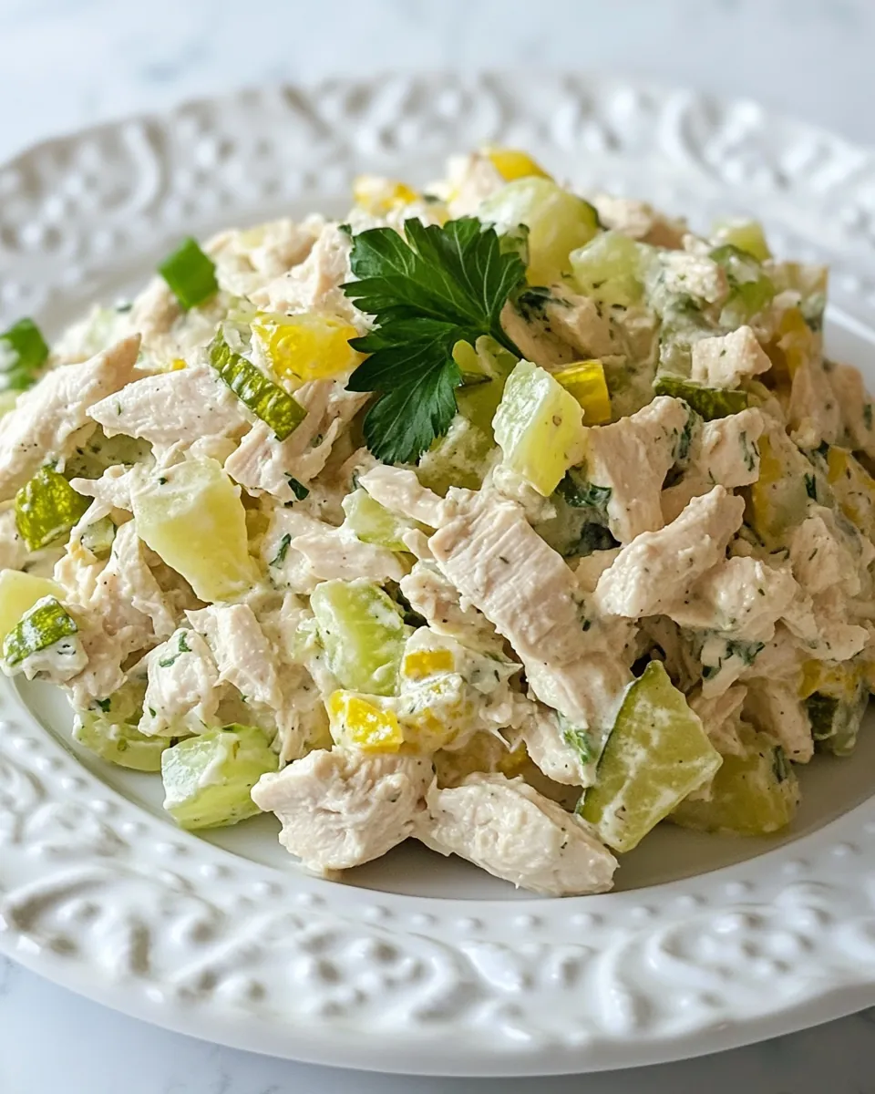 Dill Pickle Chicken Salad