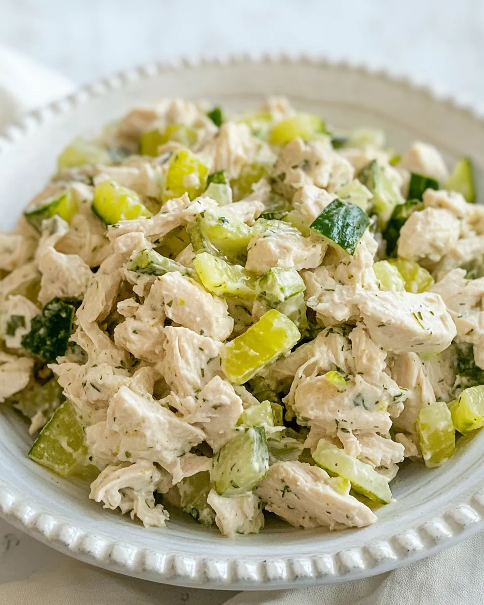 Dill Pickle Chicken Salad