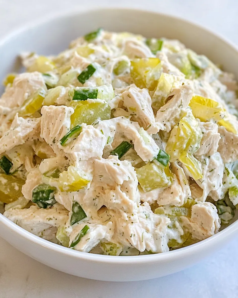 Dill Pickle Chicken Salad