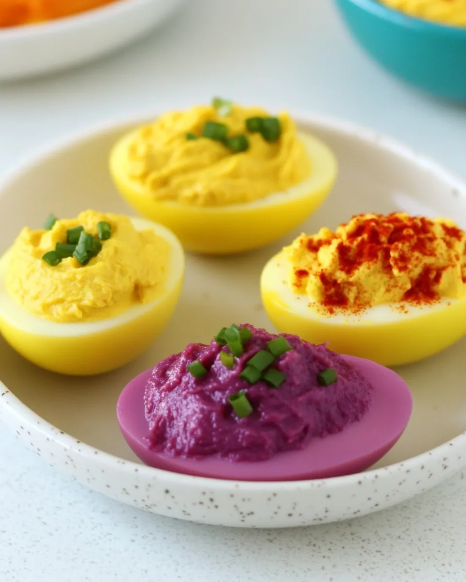 Dye Free Deviled Eggs