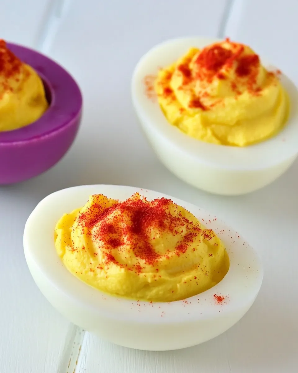 Dye Free Deviled Eggs