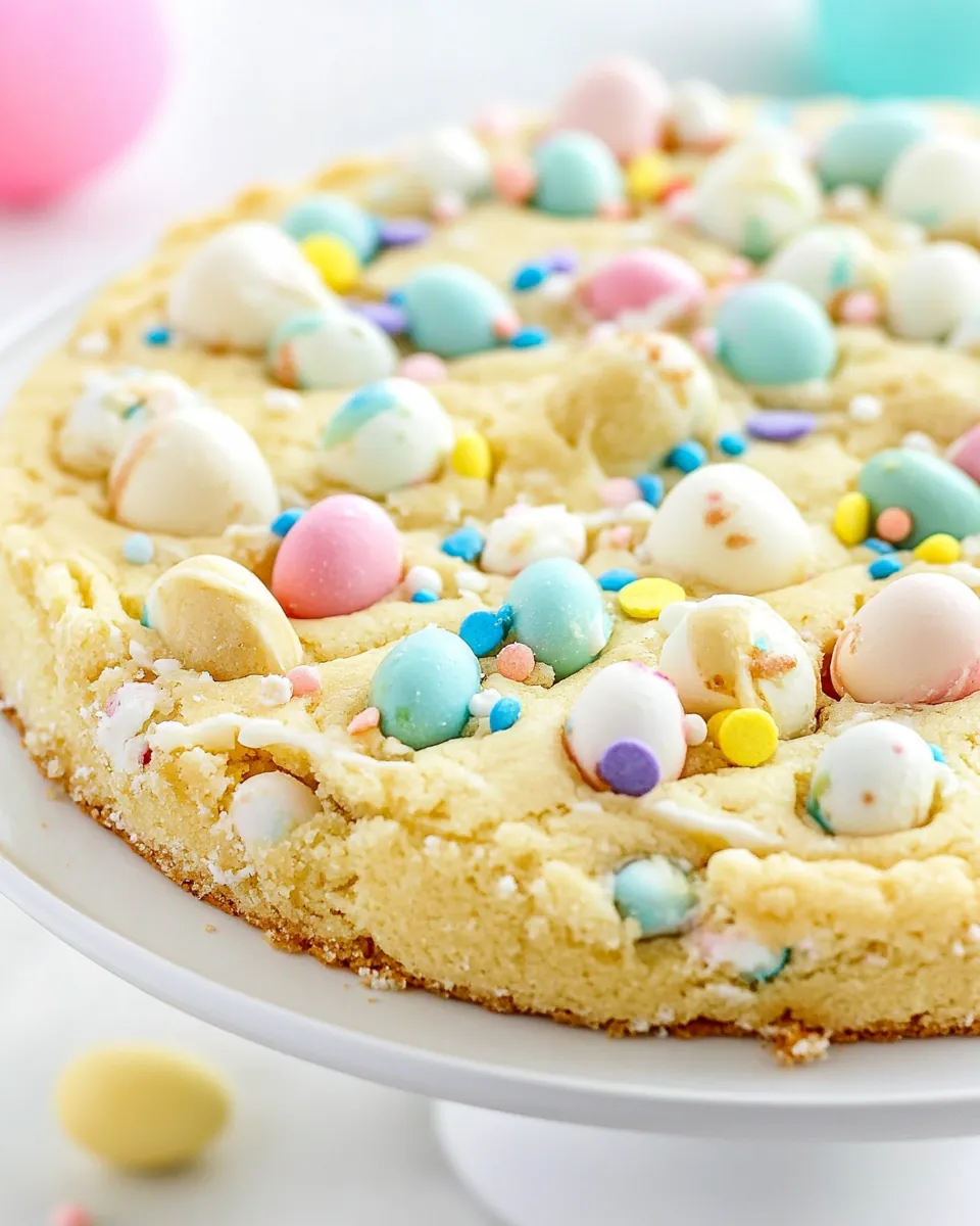 Easter Sugar Cookie Cake