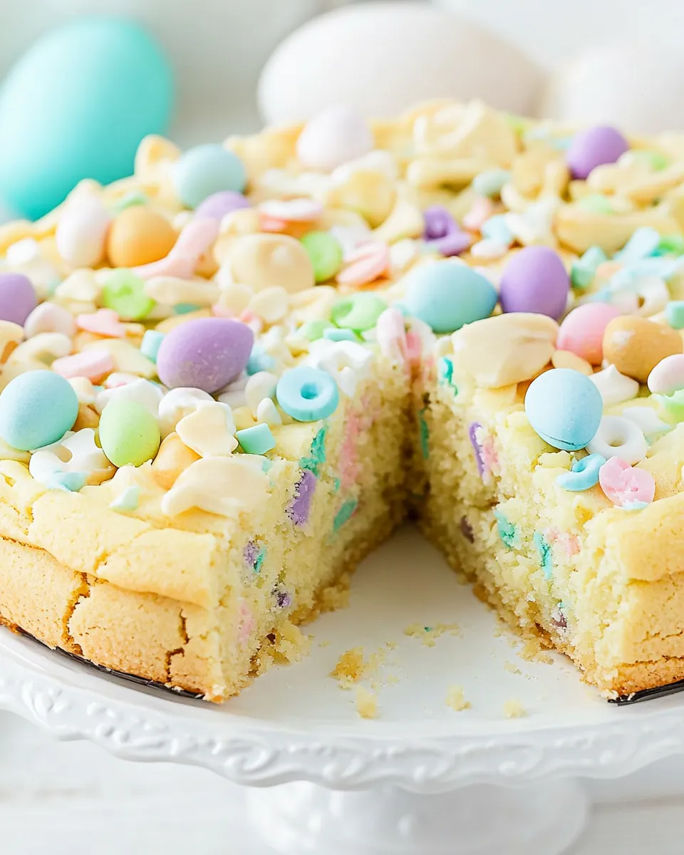Easter Sugar Cookie Cake