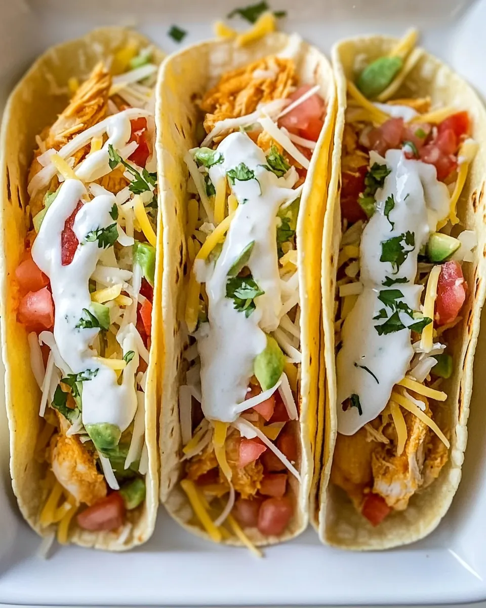 Easy Baked Chicken Tacos