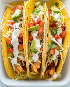 Easy Baked Chicken Tacos