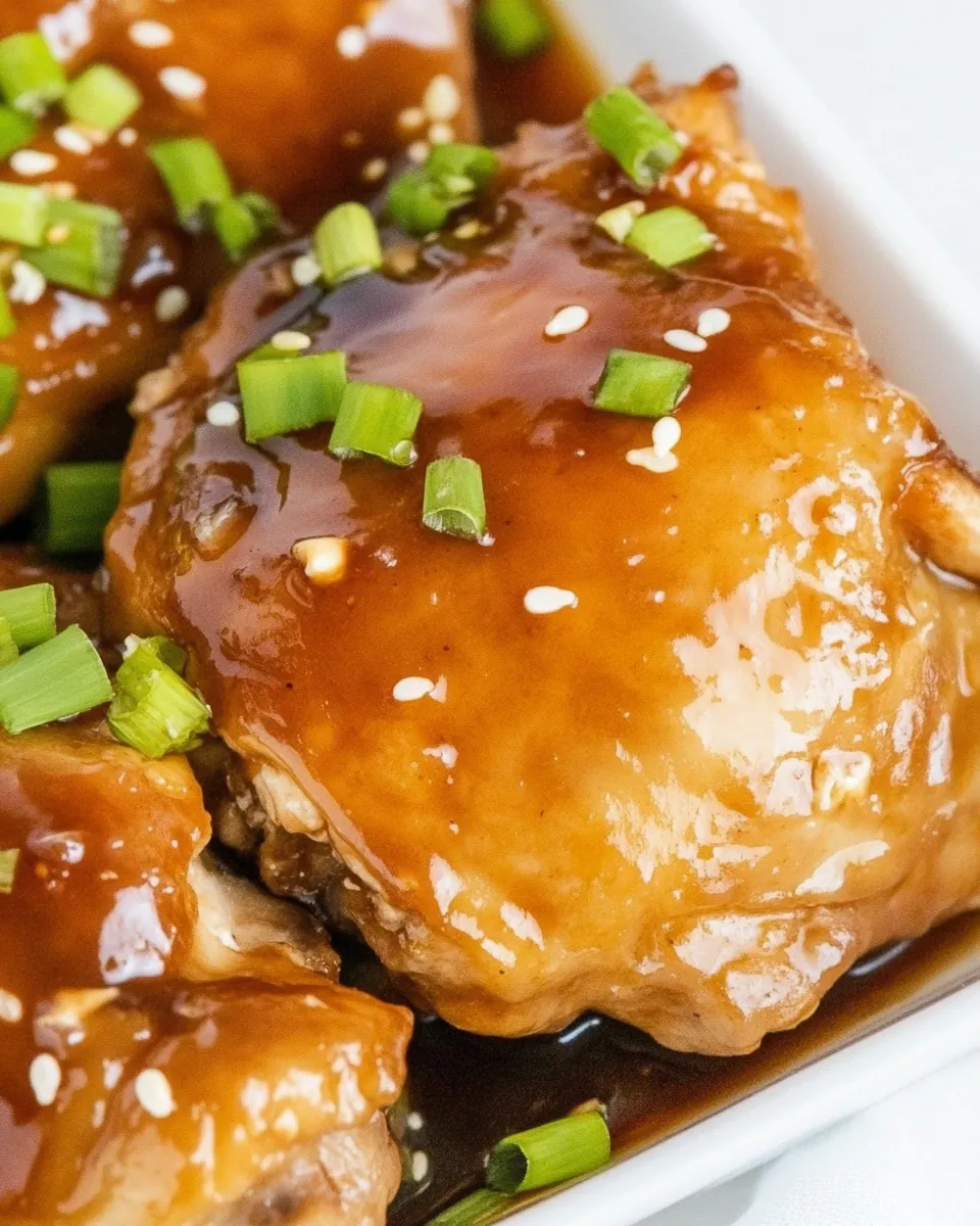 Easy Baked Teriyaki Chicken Thighs