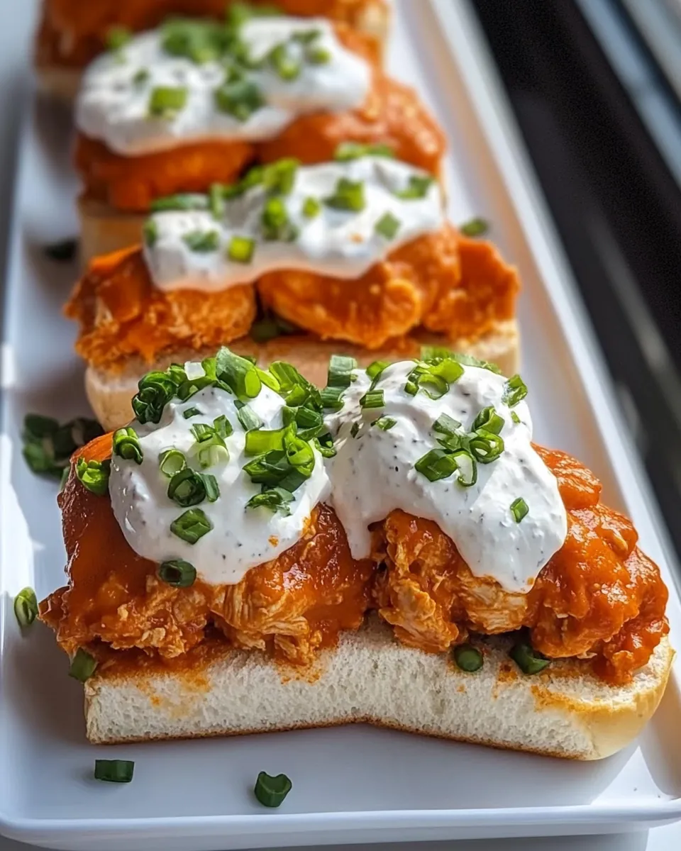 Easy Buffalo Chicken Sliders