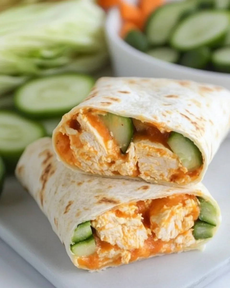Easy Buffalo Chicken Wraps