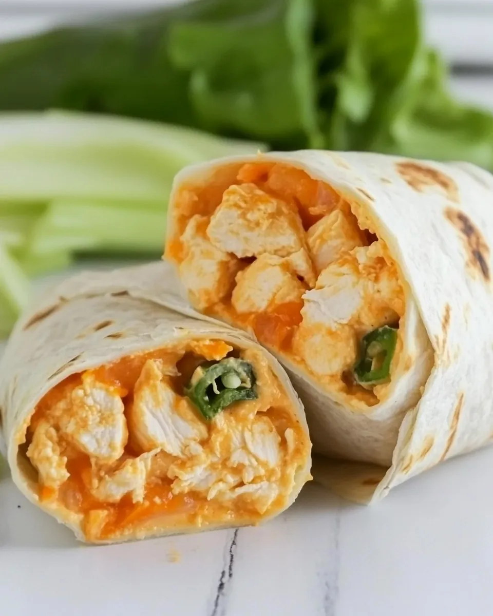 Easy Buffalo Chicken Wraps