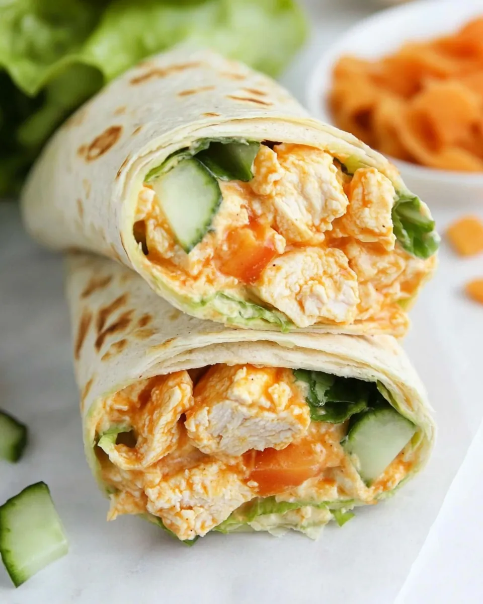 Easy Buffalo Chicken Wraps