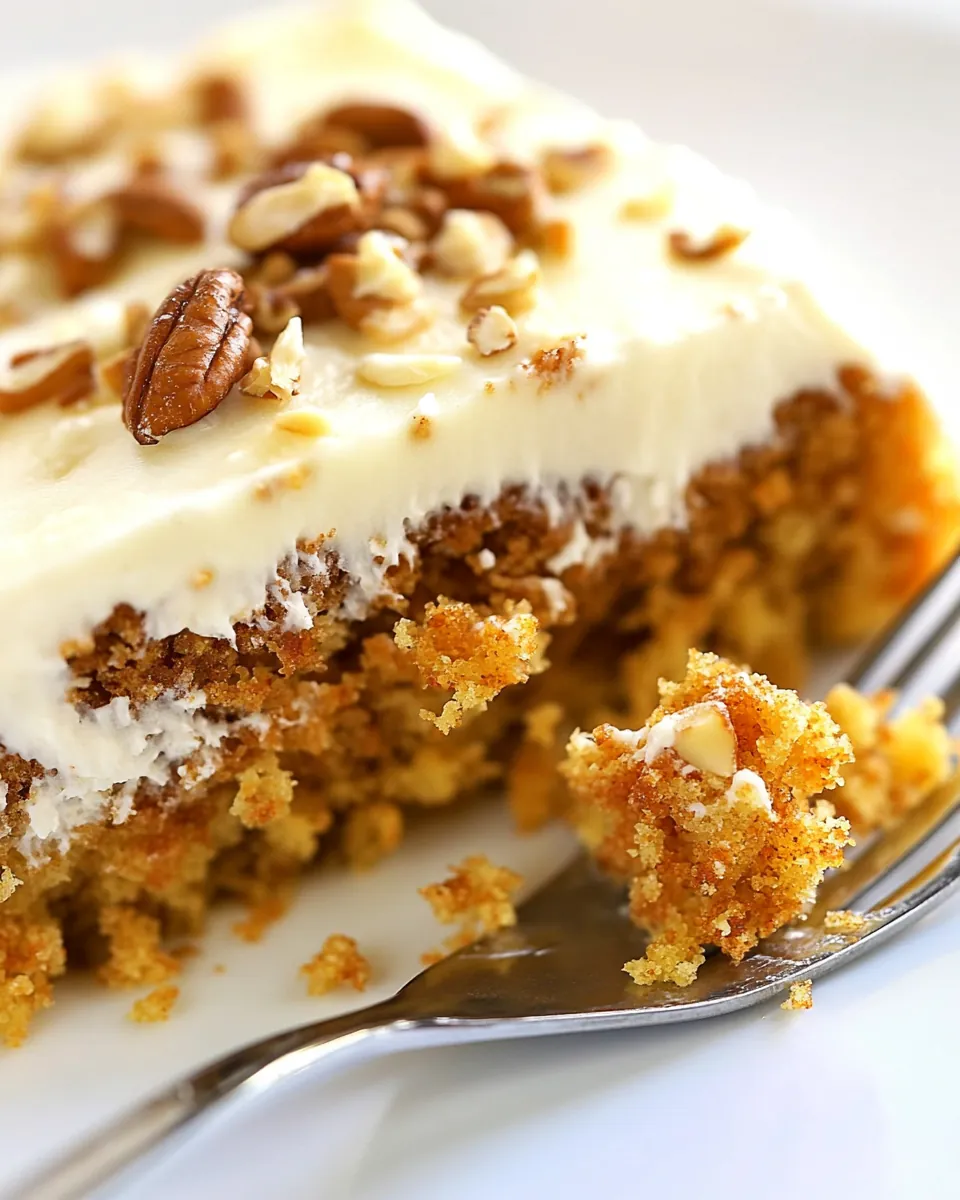 Easy Carrot Cake Sheet Cake