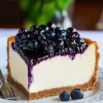 Easy Cheesecake with Blueberry Topping