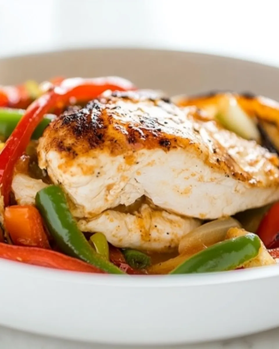 Easy Cheesy Baked Fajita Chicken