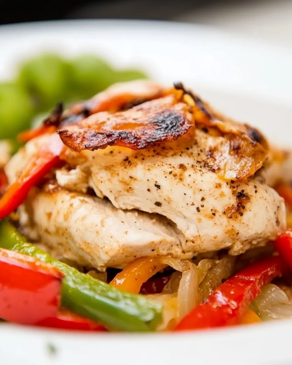 Easy Cheesy Baked Fajita Chicken