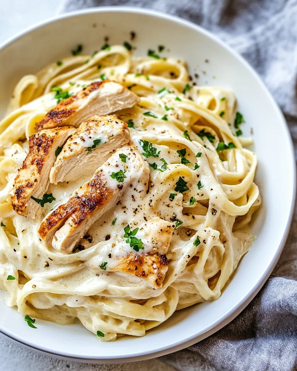 Easy Chicken Alfredo