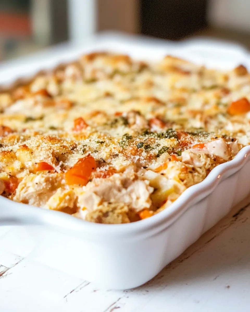 Easy Chicken Bruschetta Casserole