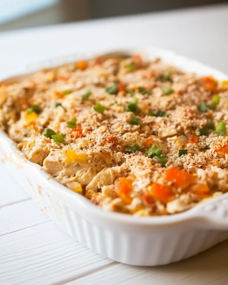 Easy Chicken Bruschetta Casserole