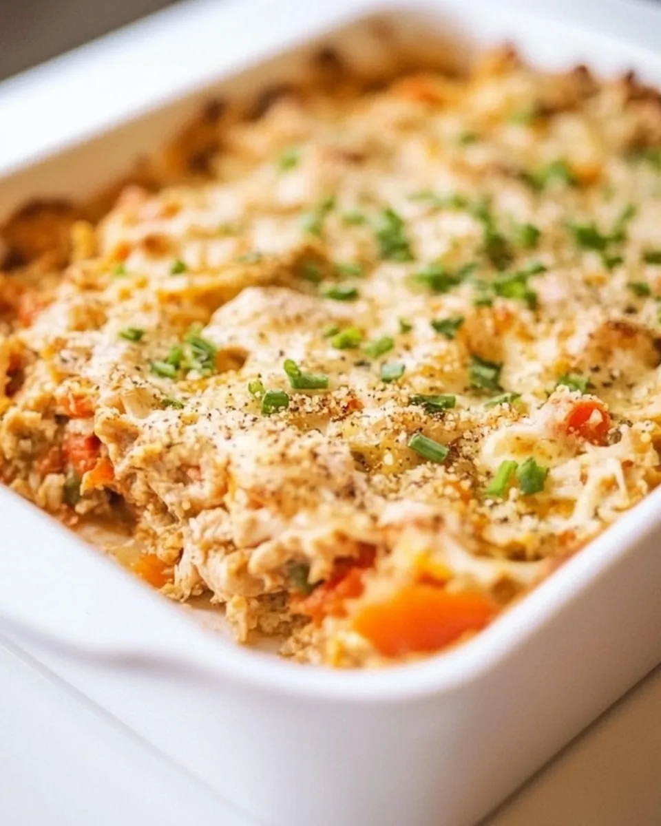 Easy Chicken Bruschetta Casserole
