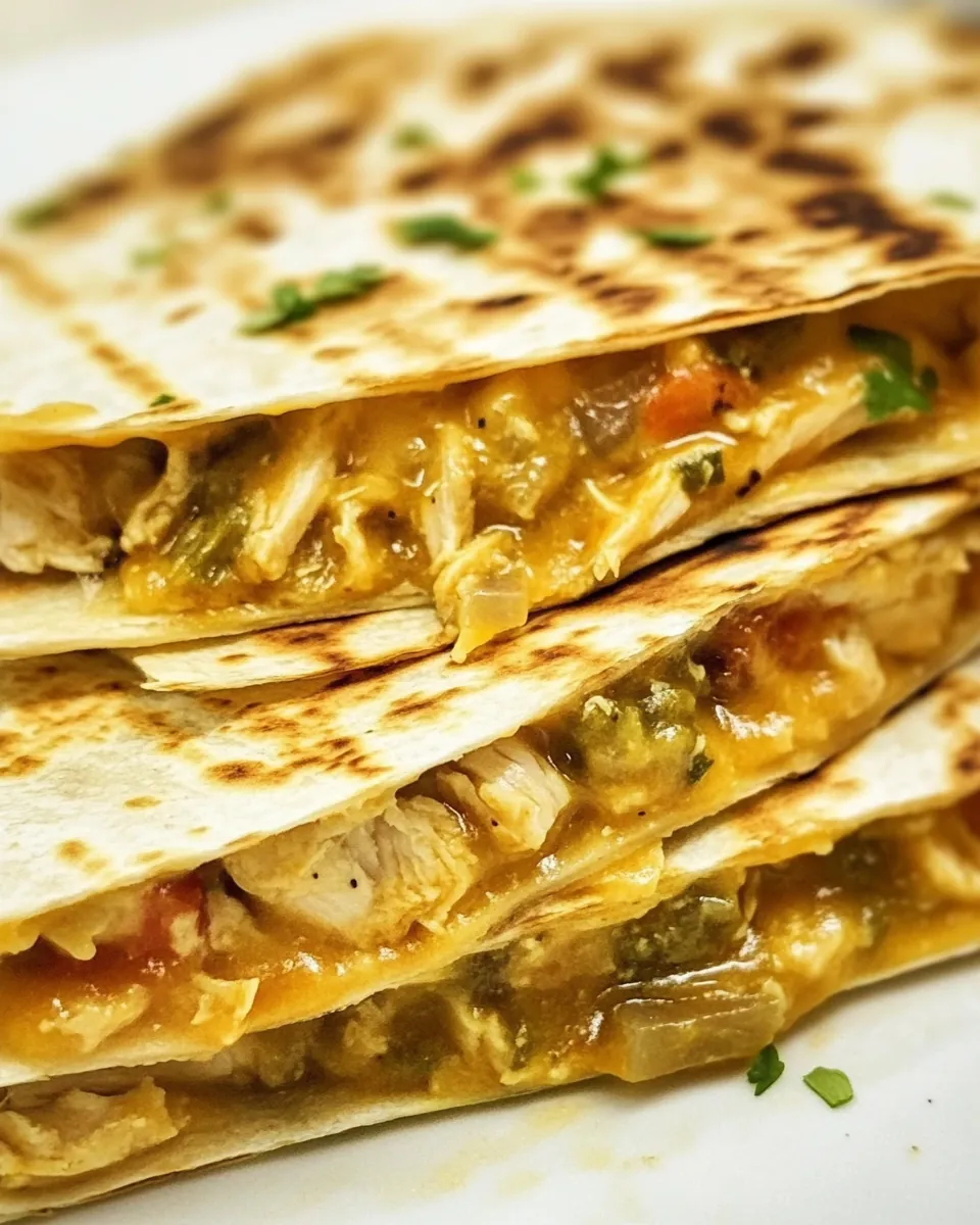 Easy Chicken Cheese Quesadillas