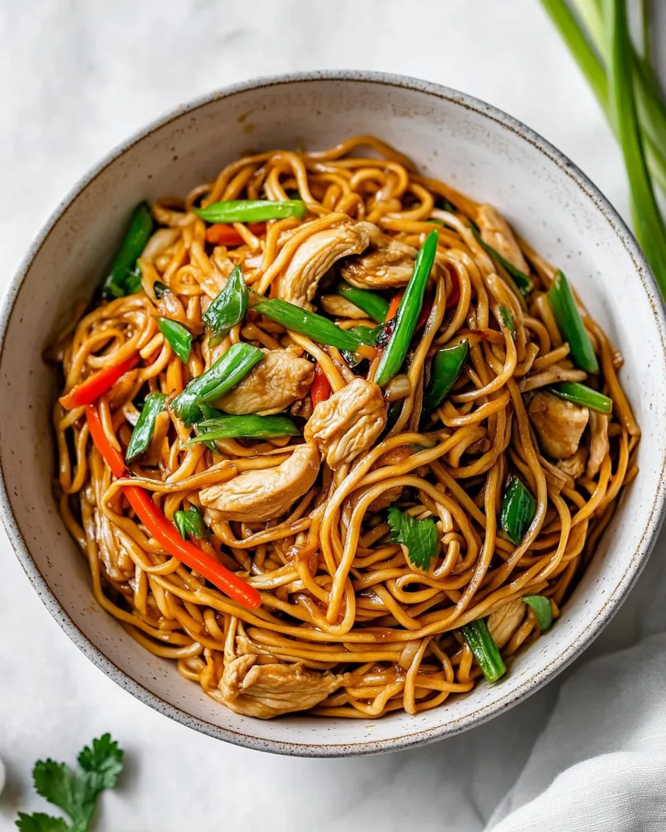 Easy Chicken Chow Mein