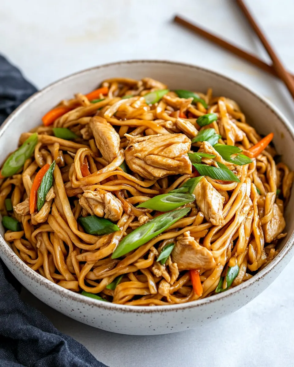 Easy Chicken Chow Mein