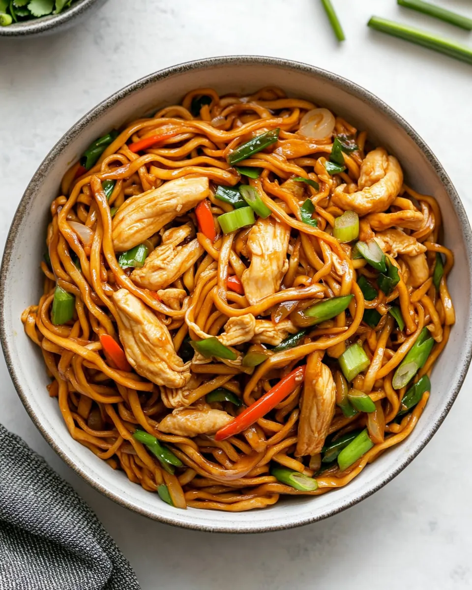 Easy Chicken Chow Mein