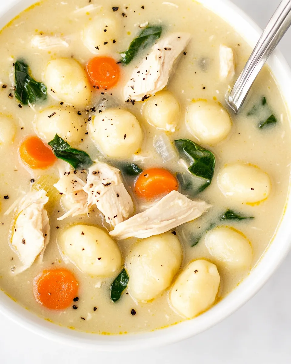Easy Chicken Gnocchi Soup