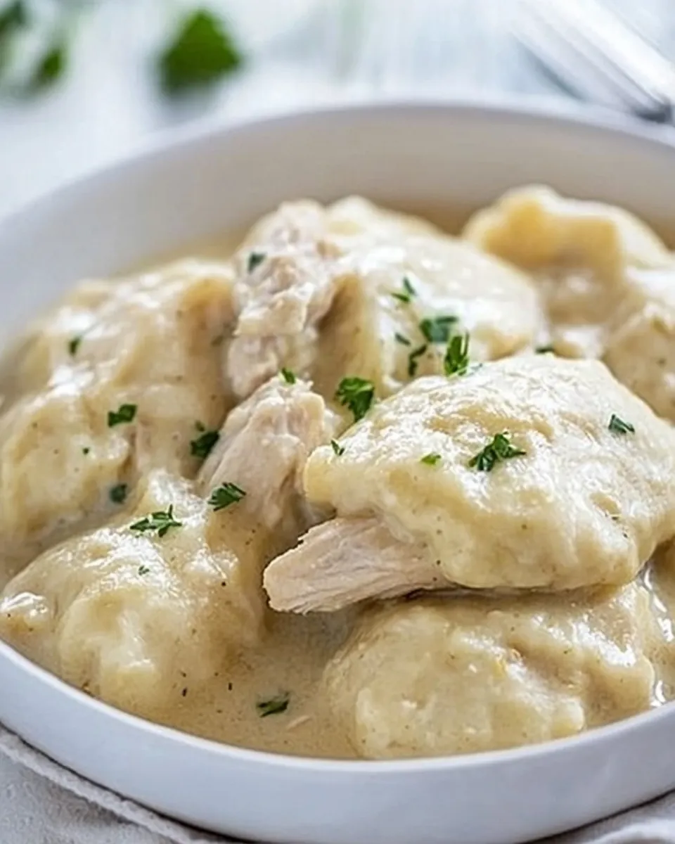 Easy Crock Pot Chicken and Dumplings