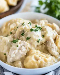 Easy Crock Pot Chicken and Dumplings