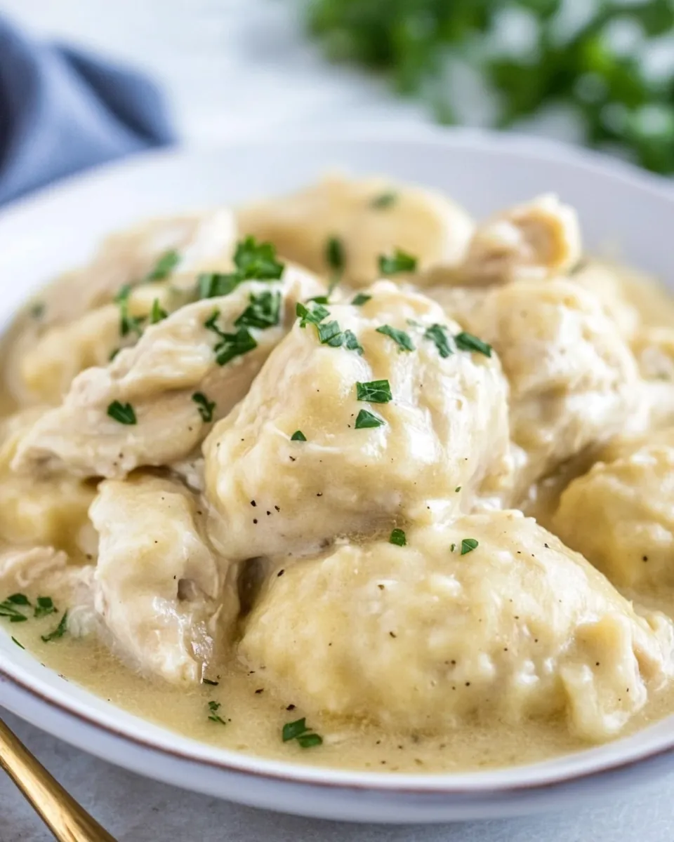 Easy Crock Pot Chicken and Dumplings