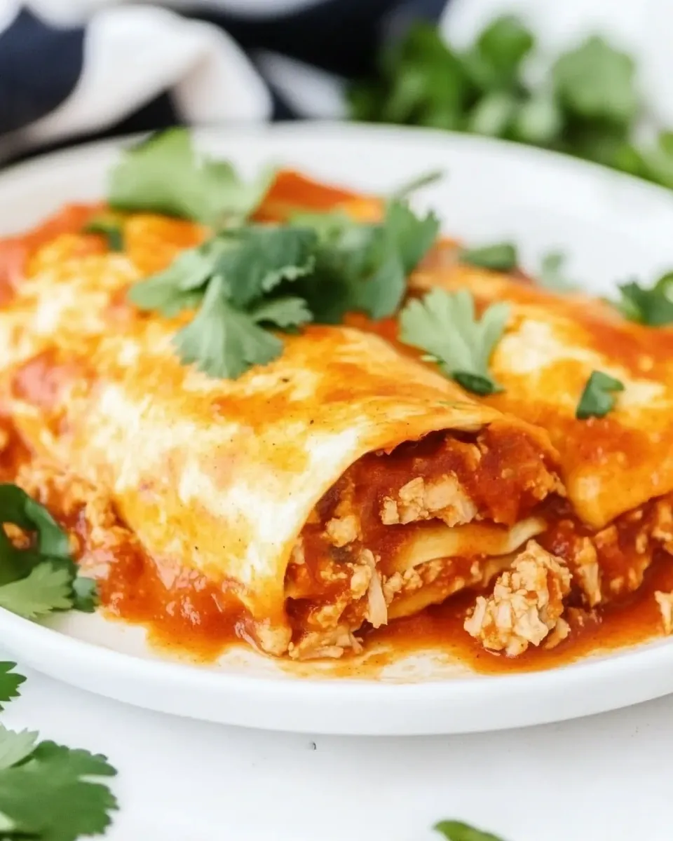 Easy Ground Turkey Enchiladas
