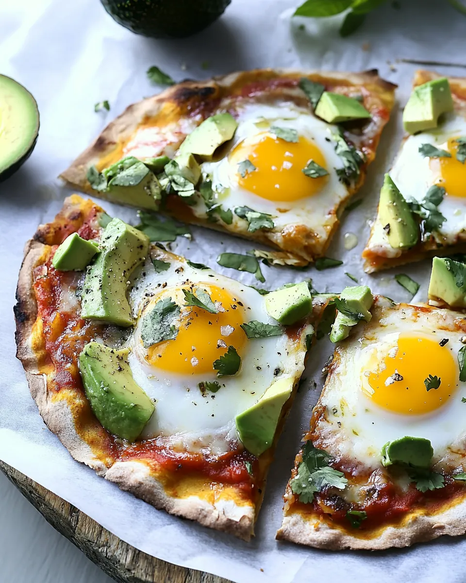Easy Mexican Breakfast Pizzas