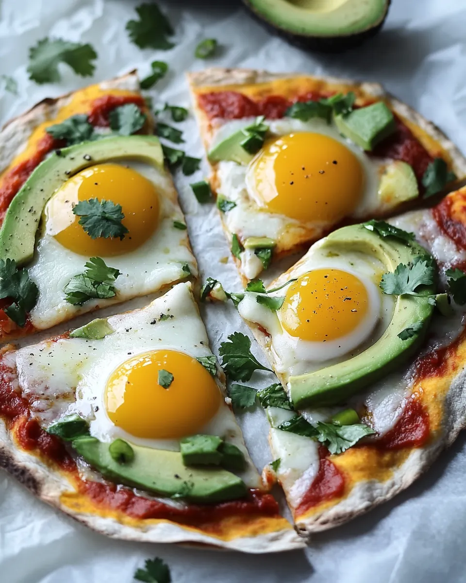 Easy Mexican Breakfast Pizzas