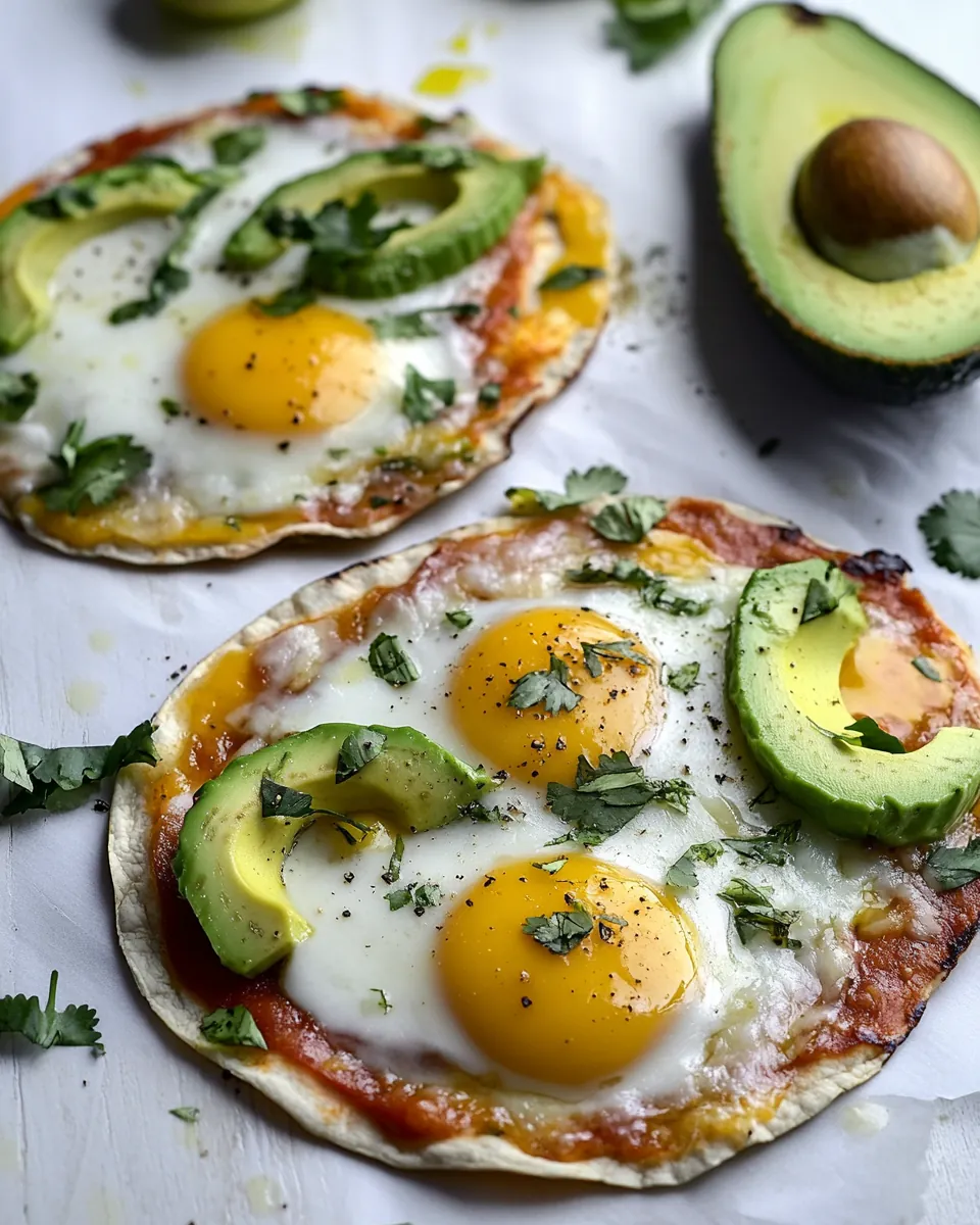 Easy Mexican Breakfast Pizzas