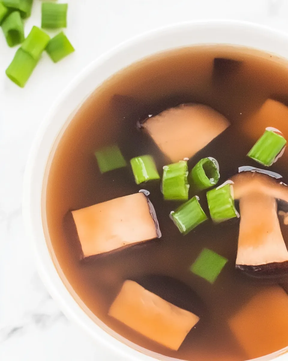 Easy Mushroom Miso Broth Soup