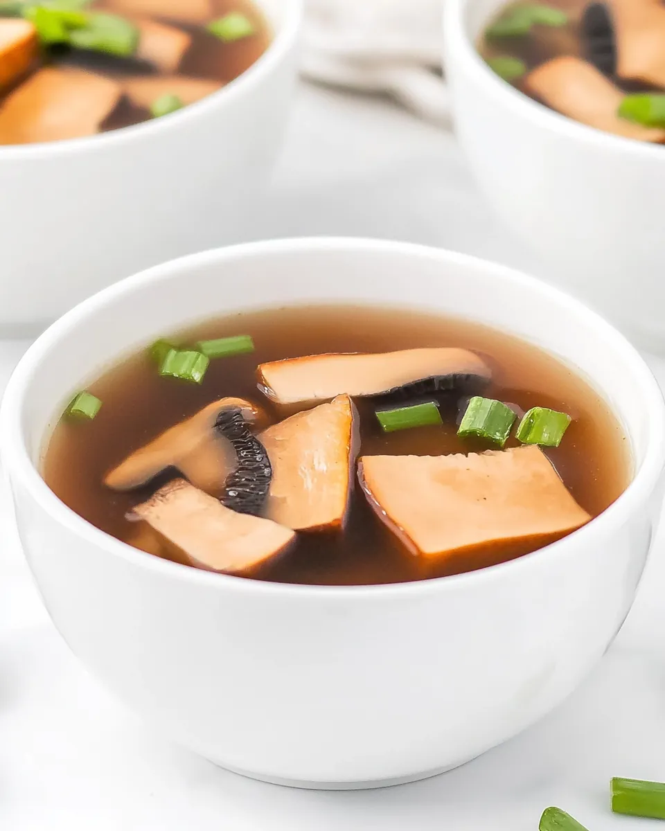 Easy Mushroom Miso Broth Soup