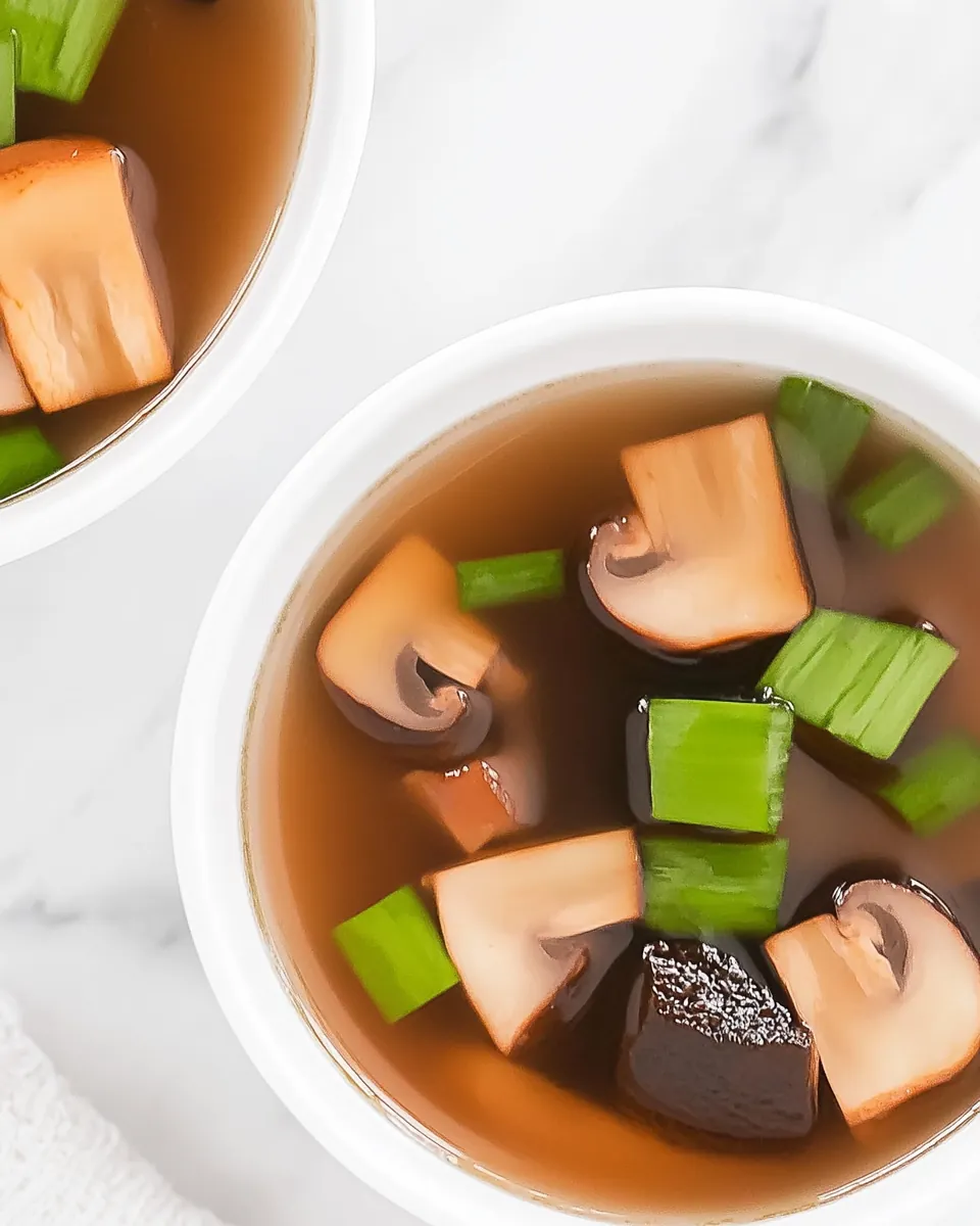 Easy Mushroom Miso Broth Soup
