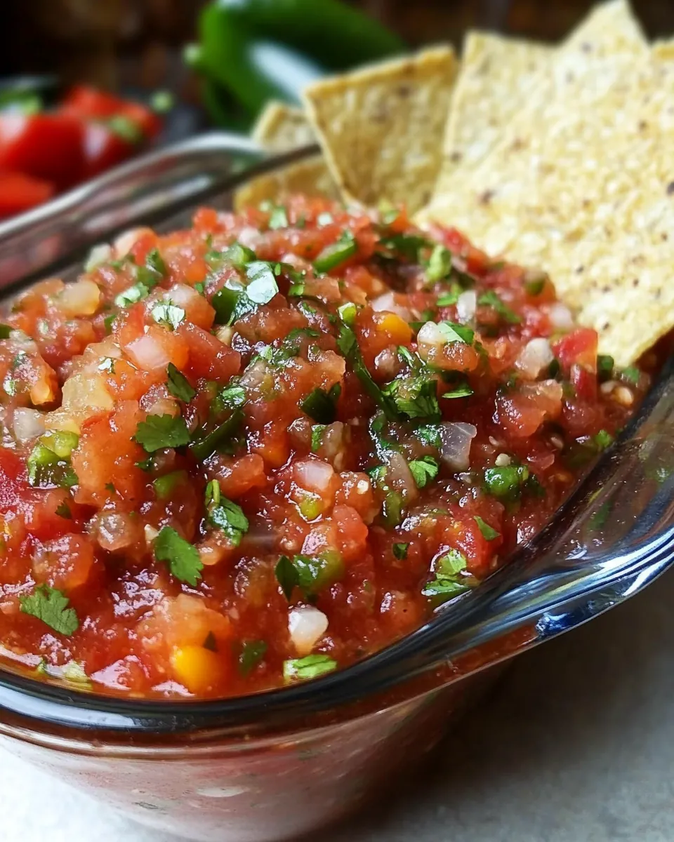 Easy No Cook Salsa Recipe