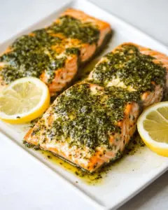 Easy Pesto Salmon