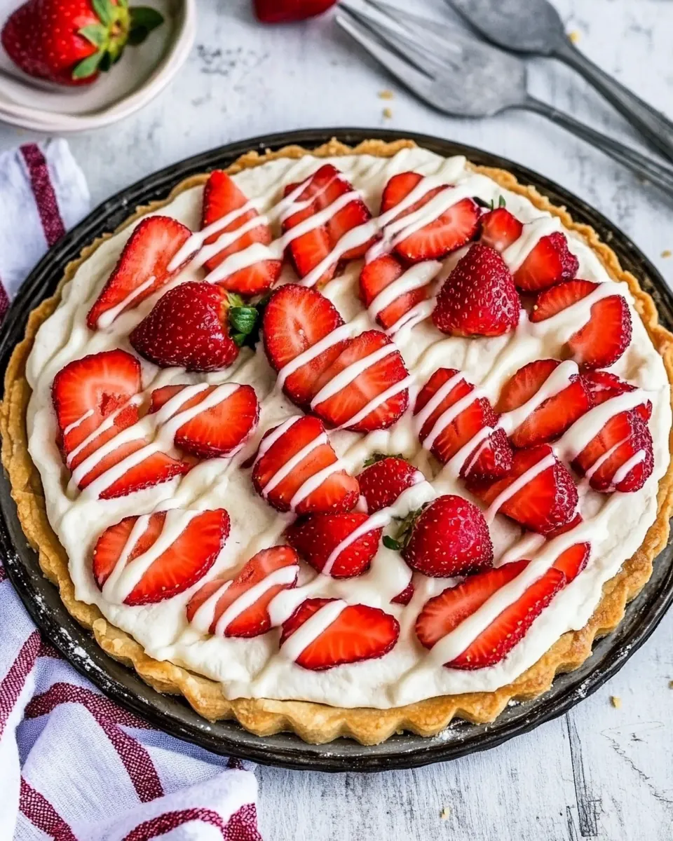 Easy Puff Pastry Strawberry Tart