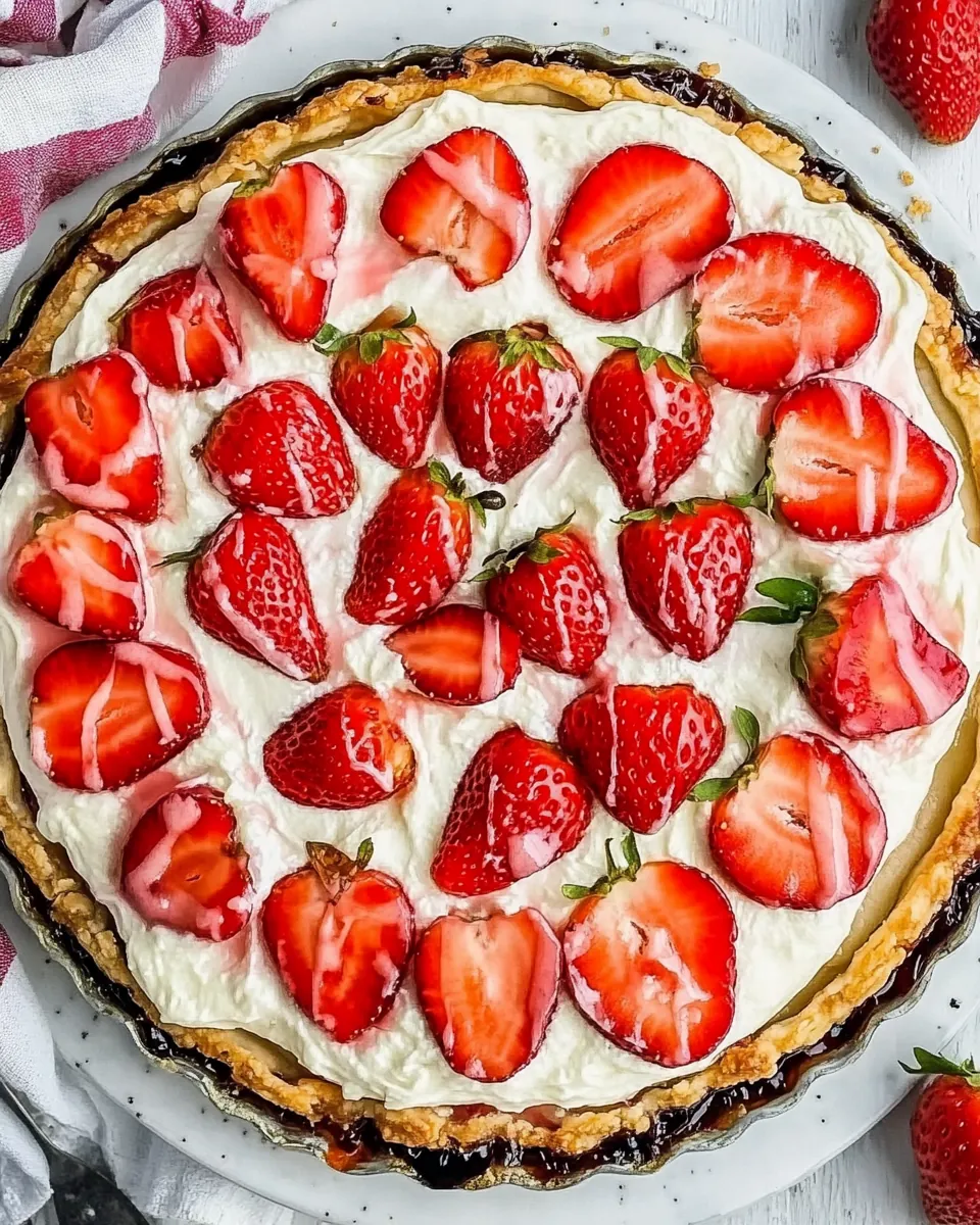 Easy Puff Pastry Strawberry Tart