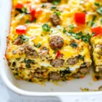Easy Sausage and Veggie Egg Casserole