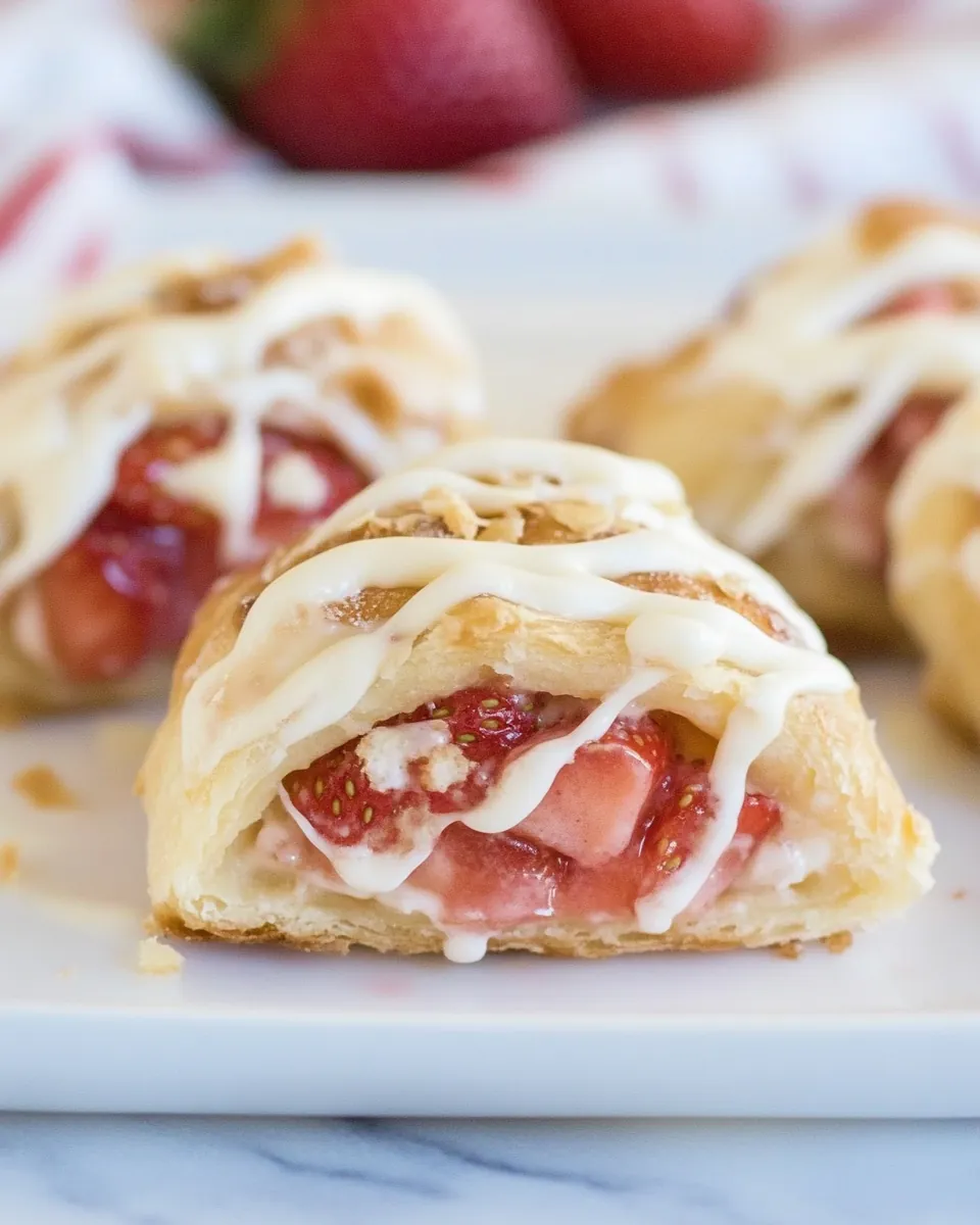 Easy Strawberry Cream Cheese Danishes