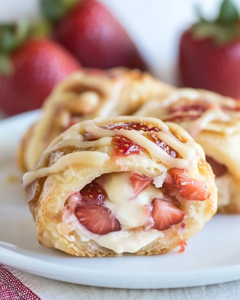 Easy Strawberry Cream Cheese Danishes