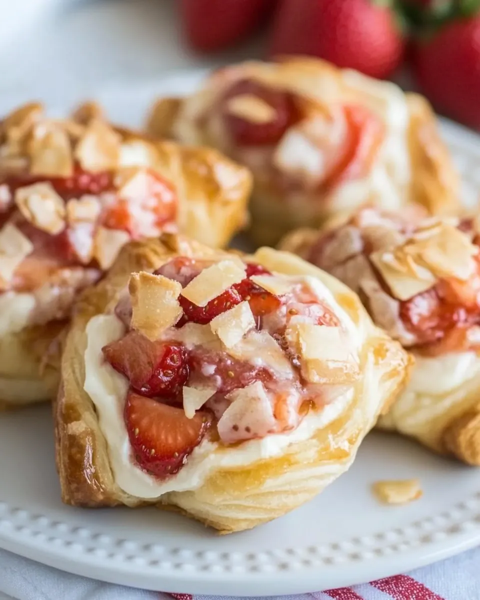 Easy Strawberry Cream Cheese Danishes