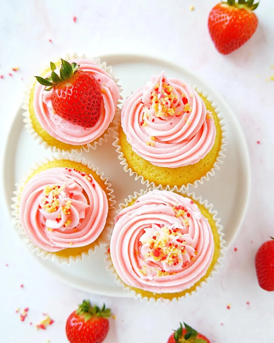 Easy Strawberry Cupcakes